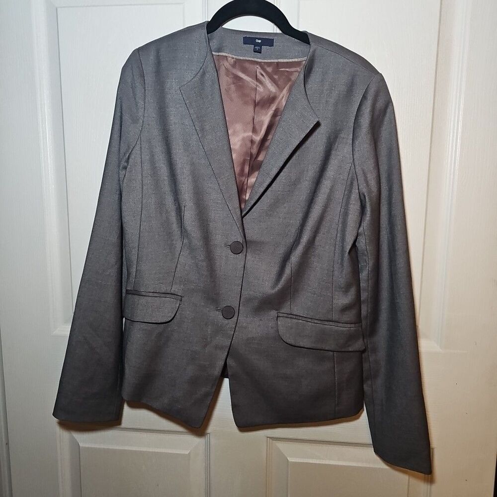 Gap Women's Grey 2 Button Blazer Size 4